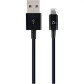 Cablexpert CC-USB2P-AMLM-1M, 1 m, Lightning, USB A, Männlich, Männlich, Schwarz