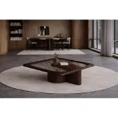 AEA Eleganter Brauner Couchtisch Hochwertige Wohnzimmer Sofatische