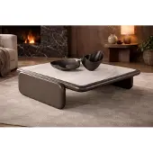 AEA Eleganter Brauner Couchtisch Minimalistischer Kaffeetisch Holztische