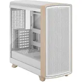 Fractal Design Summit Chalk White TG Clear Tint, Midi Tower, PC, Weiß, Mini-ITX, micro ATX, ATX, EATX, Stahl, Holz, Gaming