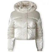 MINOTI Winterjacke Damen, wattiert, mit Reißverschlusstaschen, mit Bündchen – Damen Schneejacke Creme Gr. L