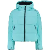 CMP Mädchen Skijacke mit Kapuze und Clima Protect blau 128