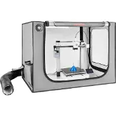 Vevor 3D-Druckergehäuse Druckerzelt (80x58x58 cm), staubdichte & wasserfeste Schutzhülle mit konstanter Temperatur & LED-Beleuchtung & Belüftung, kompatibel mit Bambu Lab A1 Combo Grau