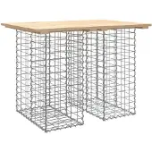 Merkloos Gartentafel aus massivem Kiefernholz, 100x70 cm