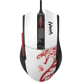 Bloody Gamer-Maus A4tech L65 Max, Kabelgebunden, 12000 CPI, Naraka, Schwarz/Weiß