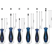 Bosch Schraubendreher PH/PZ/SL, 6-teilges Set - 1600A039PH