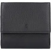 Esquire Leder Wiener Schachtel Deer Wiener Wallet Black schwarz