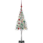vidaXL Weihnachtsbaum Weiß 120 cm PE und Stahl