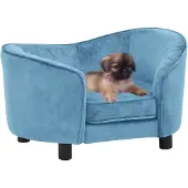 Syfax Hundesofa Türkis 69x49x40 cm Plüsch