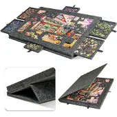 Sonstiges Puzzlebrett mit 6 Schubladen, neigbar, für 1000 Teile, dunkelgrau