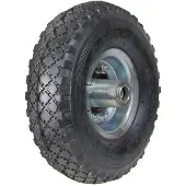 Dripio Steckwagen 260 mm Rad, dezentrierte Achse, Metallfelge, grau