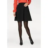 Aniston Jerseyrock , Damen, Gr. 44, schwarz, Jersey, Obermaterial: 60% Polyester, 35% Viskose, 5% Elasthan, unifarben, figurumspielend kniefrei, Röcke Jerseyrock, mit Struktur, Topseller