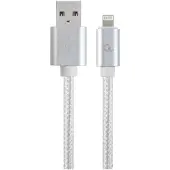 Gembird CCB-MUSB2B-AMLM-6-S, 1,8 m, Lightning, USB B, Männlich, Männlich, Silber