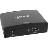 InLine Konv. VGA+Audio zu HDMI, 1080p, Schwarz, 183 g, 120 mm, 180 mm, 58 mm
