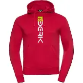 Berik Digital Hoodie, rot/weiß, L