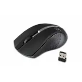 Rebeltec Wireless optical mouse, GALAXY black/silver, rubber surface