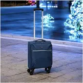 Markenlos Well Home Trolley Kabinenkoffer, 20 l, Blau