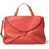Braccialini Edera Handtasche Damen Echtleder Magnetverschluss ROSSO UNICA 15.5x27x42 cm B17202-ROSSO