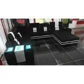 AEA Designer XXL Ledersofa Eck Sofa Couch Polster Garnitur Wohnlandschaft Ecksofa