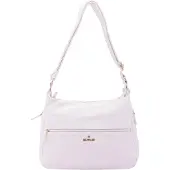 B Cavalli Schultertasche Damen Kunstleder mit Reißverschluss 35x26x11 cm Nero UNICA