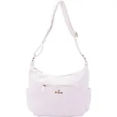 B Cavalli Damen-Schultertasche Kunstleder mit Reißverschluss Casual Black UNICA 30x21x11 cm