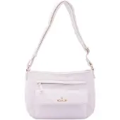 B Cavalli Schultertasche Damen Kunstleder Reißverschluss Braun Coffee UNICA 28x20x13 cm