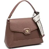 Chrisbella Seraphina Chic Handtasche aus veganem Kunstleder Magnetverschluss ROSSO UNICA 25x13x18 cm