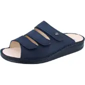 Finn Comfort Korfu Damen Herren Pantolette blau Nubukleder - Größe: 36