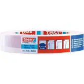 TESA 12x Maskenband 4836, 25m x 25mm, rot-weiß | 1 Rolle
