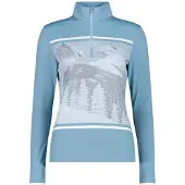 CMP Damen Sweatshirt hellblau Größe 46, Funktionsfaser, gebürstetes Cordgewebe