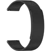 Techsuit – Watchband 20 mm (W074) Armband für Samsung Galaxy Watch 4/5/Active 2, Huawei Watch GT 3 (42 mm)/GT 3 Pro (43 mm) – schwarz