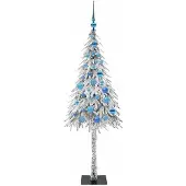 vidaXL Weihnachtsbaum Weiß 150 cm PE und Stahl