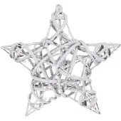 Wellhome Leuchtender Weihnachtsstern Mit 15 Warmweißen Leds 40x40x10 Cm