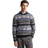 Gant für Herren. 8050327 Fair-Isle-Pullover blau (M), Lässig, Wolle, Klassisch, Marine