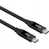 UNITEK C14100ABK01-2M, USB C, USB C, USB4 Gen 2x2, 40 Gbit/s, Schwarz