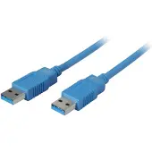 S-Conn S/CONN USB 3.0 0.5m, 0,5 m, USB A, USB A, USB 3.2 Gen 1 (3.1 Gen 1), Männlich/Männlich, Blau
