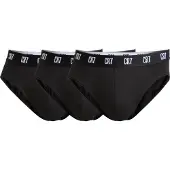 Cr7 Slip CR7 "Slip CR7 Basic, Slip, 3-pack 3er Pack", Herren, Gr. M, schwarz, Obermaterial: 95% Baumwolle CO. 5% Elasthan EL., Unterhosen Slip