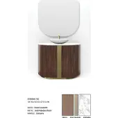 AEA Brauner Badezimmerschrank Badezimmermöbel Regal Badezimmerschrank Holzregale