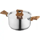 Florina BRUNO Edelstahl-Topf 18 cm 2,6 l mit/