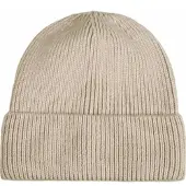 Capelli New York Beanie , Damen, beige (camel), Strick, Materialmix, unifarben, Mützen Beanie, Rippstrick, Wollanteil, wärmend