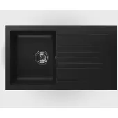 Yuna Granovia Obsidian Compositspüle Spüle Spülbecken schwarz 86x50cm Spülbecken