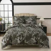 Sonstiges Bettwäsche-Set 135x200 cm 2-teilig Barock Blumen mit Reißverschluss Mikrofaser