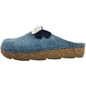 Fischer Markenschuh Fischer Markenschuhe Anne Damenschuhe Hausschuhe Pantolette Blau Freizeit