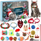 Dripio Katzen-Adventskalender 2026, 24 Spielzeuge, braun