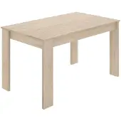 Dripio Esstisch natur Eiche, Melamin, 77x139x81 cm, stabil, 4 Sitzplätze