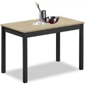 Dripio Keukentafel 90x50 cm, rechteckig, Aluminium, Eichenoptik hell