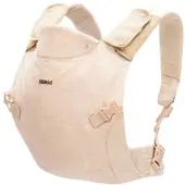 Fillikid Bauchtrage "MC04", Baby, beige (sand beige), Baumwolle, Ramie (Brennessel-Faser), Babytragen Bauchtrage, mit abnehmbaren Baumwoll-Spucktüchern