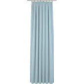 Wirth Vorhang "Newbury, 1 Stück, Kräuselband, blickdicht" Gr. 1, blau (hellblau), B:65cm H:125cm, Jacquard, Baumwolle, Polyester, Gardinen, Vorhang