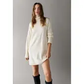 Pepe Jeans für Damen. PL9537915 Kleid Arika weiß (L), Lässig, Polyester, Langarm