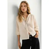 Pepe Jeans für Damen. PL3051552 Bluse Jennias Gebrochenes Weiß (L), Lässig, Baumwolle, Langarm